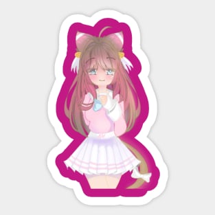 Chibi-doll-color Sticker